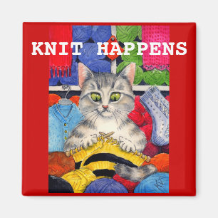 Cute grappitting kitten magnet magneet