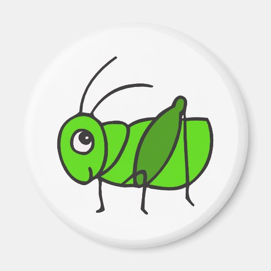 Cute Grasshopper Magneet (Voorkant)