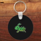 Cute Grasshopping Costume Insect Gift Idee Sleutelhanger (Voorkant)