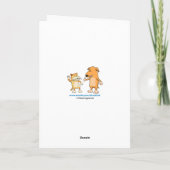 Cute Grateful Beer Hug Hartelijk dank Kaart (Achterkant)