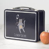 Cute Gray Astronaut Cat Custom Name (In situ)