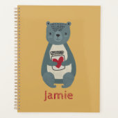 Cute Gray Beer Planner (Voorkant)