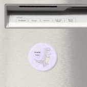 Cute Gray Dinosaur Speelgoed Waterverf Dank u Magneet (Insitu (Vaatwasser))