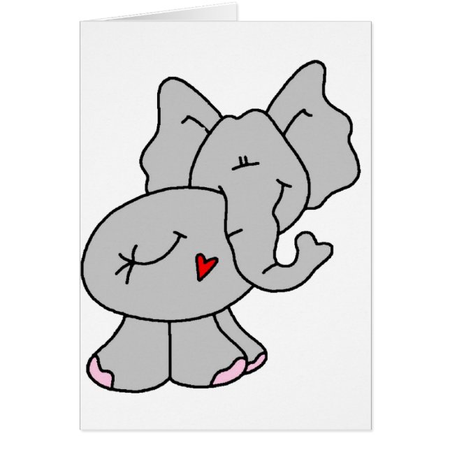 Cute Gray Elephant (Voorkant)