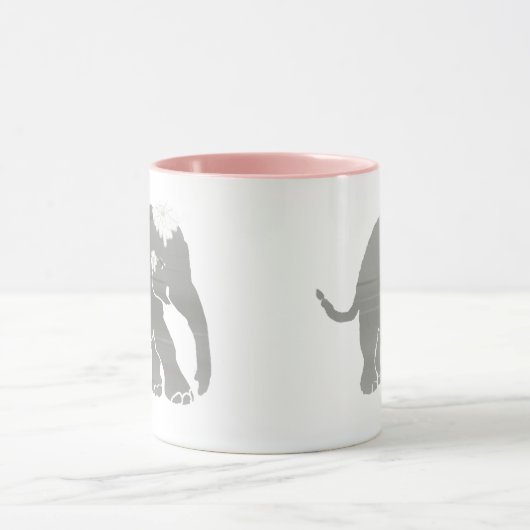 Cute Gray  Elephant Bride Mok (Midden)