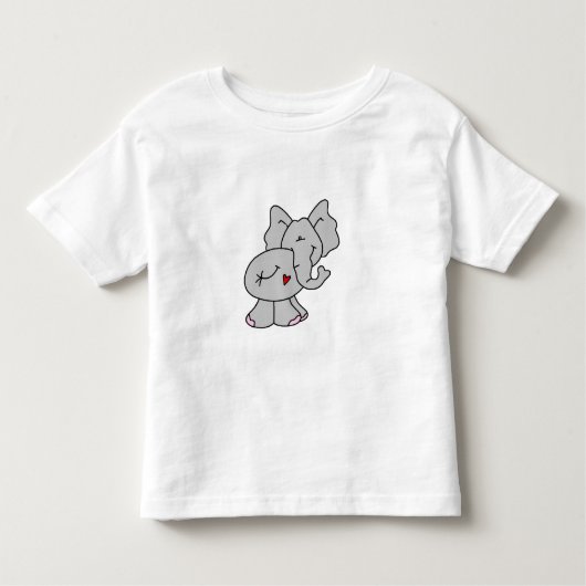 Cute Gray Elephant Kinder Shirts (Voorkant)