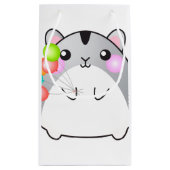 Cute Gray Kawaii Hamster Klein Cadeauzakje (Achterkant)