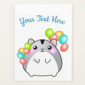 Cute Gray Kawaii Hamster Planner (Voorkant)