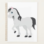 Cute Gray Pony Cartoon Whimsical Horse (Devant)