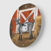 Cute Gray Spotted Goat Grote Klok (Hoek)