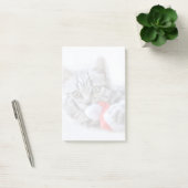 Cute Gray Tabby Cat met kerstPet Xmas Post-it® Notes (Kantoor)