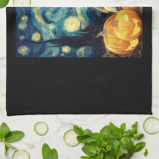 Cute Great Dane Dog Halloween Jack O Lantern Pumpk Theedoek (Gevouwen)