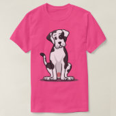 Cute Great Dane Dog T-shirt (Design voorkant)