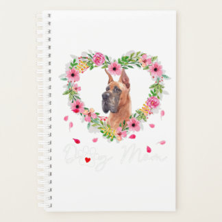 Cute Great Dane Ma Flower Hondenliefhebber Gifts T Planner