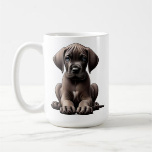 Cute Great Dane Puppy Koffiemok