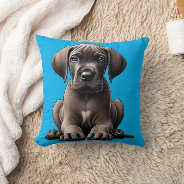 Cute Great Dane Puppy Kussen (Deken)