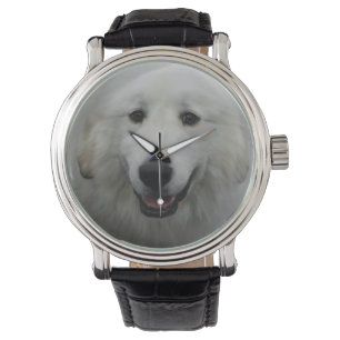 Cute Great White Pyreneeën Horloge
