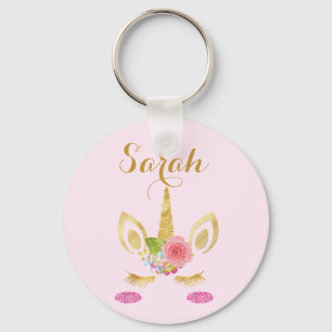 Cute Great Wonderful Pink Unicorn Sleutelhanger