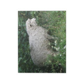 Cute Greedy Sheep Eating Notepad Notitieblok (Gedraaid)