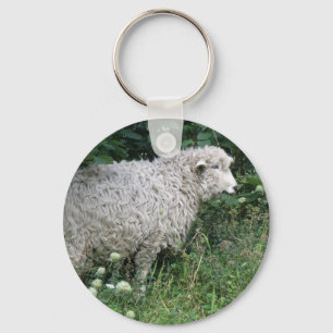 Cute Greedy Sheep Eating Sleutelhanger