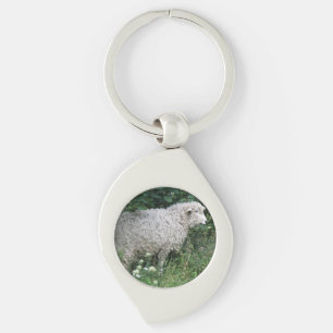 Cute Greedy Sheep Eating Sleutelhanger
