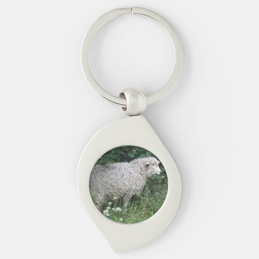 Cute Greedy Sheep Eating Sleutelhanger (Voorkant)