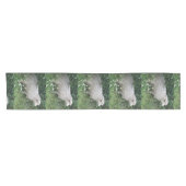 Cute Greedy Sheep Eating Table Runner Korte Tafelloper (Horizontaal)