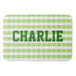 Cute Green and White Badmat