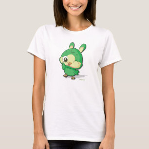 Cute Green Bird Funny Cartoon Character T shirt