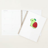 Cute green blushing strawberry turtle Classic T-Sh (Devant avec enveloppe)