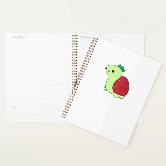 Cute green blushing strawberry turtle Classic T-Sh (Devant avec enveloppe)