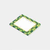 Cute Green Clover Patroon Post-it® Notes (Schuin)