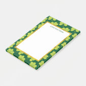 Cute Green Clover Patroon Post-it® Notes (Schuin)