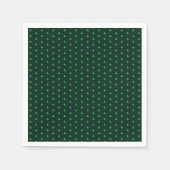 Cute Green Clover Shamrock model modern papier Servet (Voorkant)