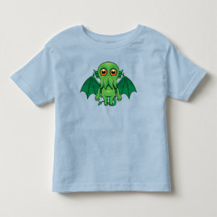 Cute Green Cthulhu Monster Kinder Shirts