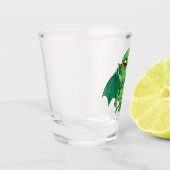 Cute Green Cthulhu Monster Shot Glas (Links)