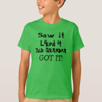 Cute Green die door Grandma T Shirt wordt gespoten