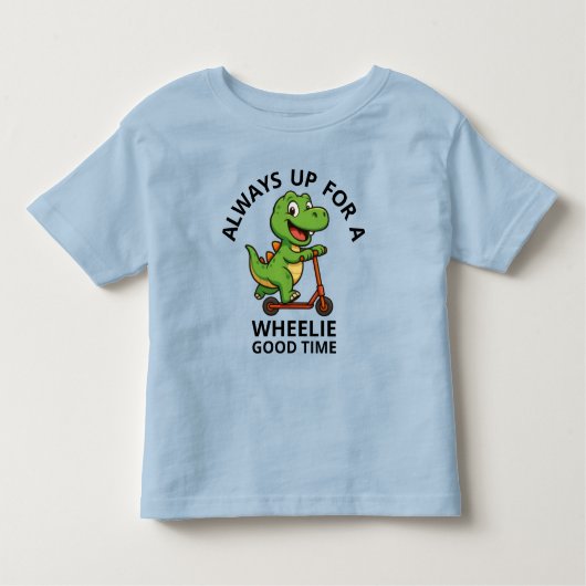 Cute Green Dinosaur Kinder Shirts (Voorkant)