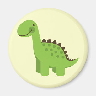 Cute Green Dinosaur Magneet