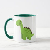 Cute Green Dinosaur Mok (Links)