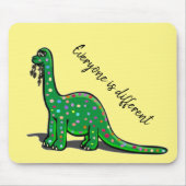 Cute Green Dinosaur Mousepad Muismat (Voorkant)