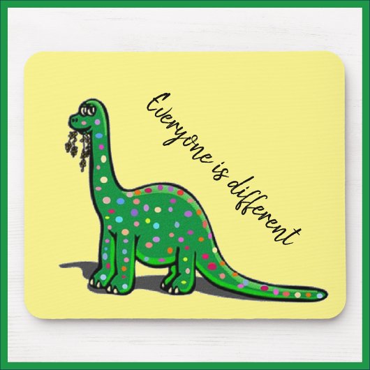 Cute Green Dinosaur Mousepad Muismat