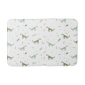 Cute Green Dinosaur Pattern Badmat (Voorkant)