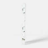 Cute Green Dinosaur Pattern iPhone Hoesje (Rechterkant)