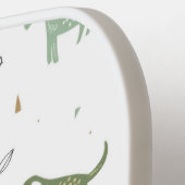 Cute Green Dinosaur Pattern Pickleball Paddle (Links Detail)