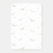 Cute Green Dinosaur Pattern Post-it® Notes (Voorkant)