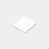 Cute Green Dinosaur Pattern Post-it® Notes (Schuin)