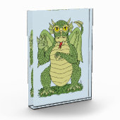 Cute Green Dragon Fotoblokken (Links)