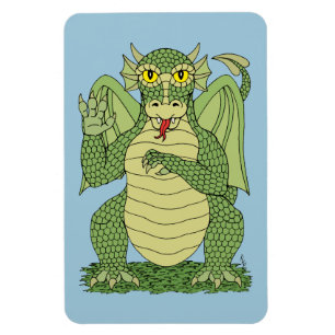 Cute Green Dragon Magneet