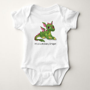 Cute Green Dragon Romper